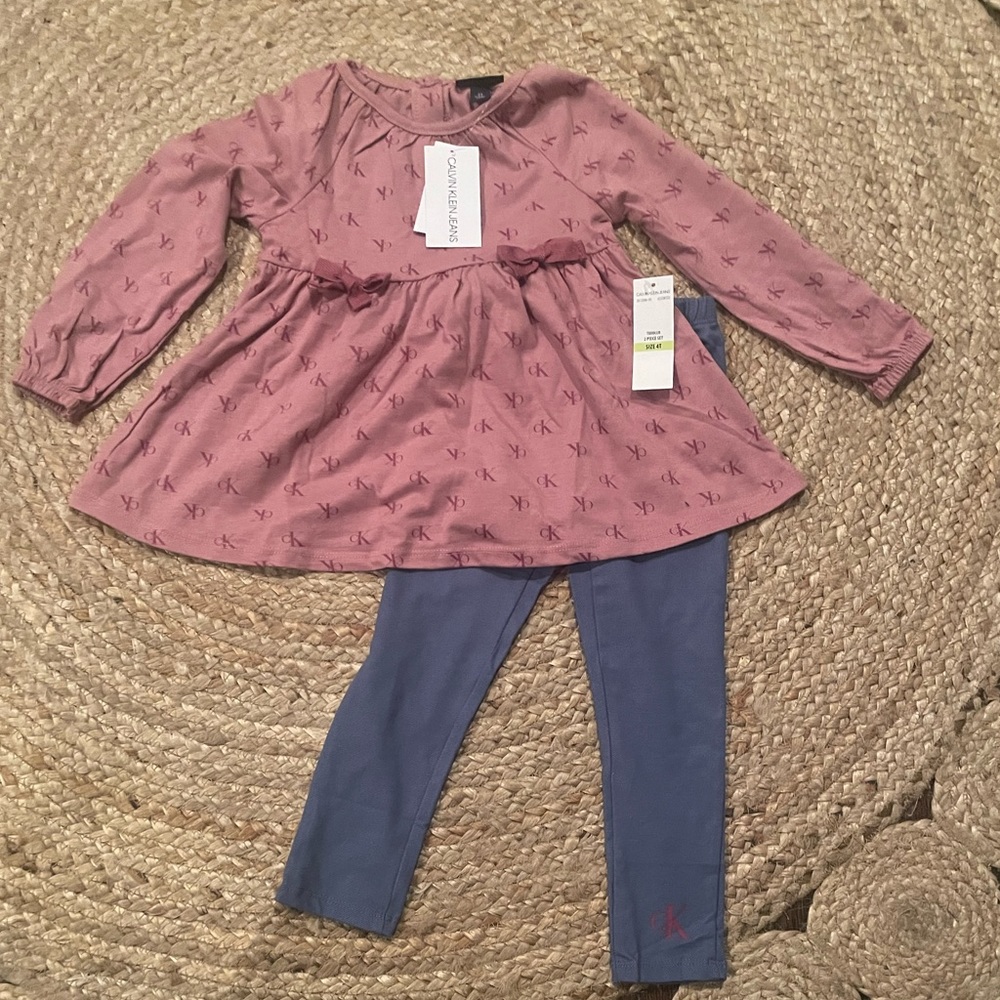 Calvin Klein logo toddler set
